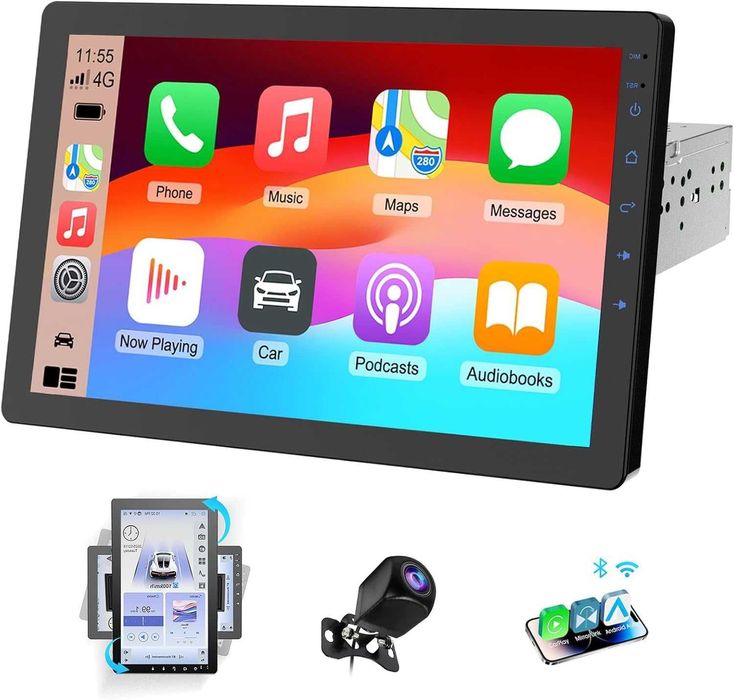 Андроїд магнітола, 1din, 10.1 дюймів екран