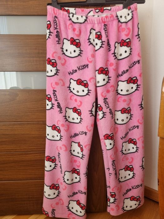 2x piżamka pluszowa piżama Hello Kitty misie