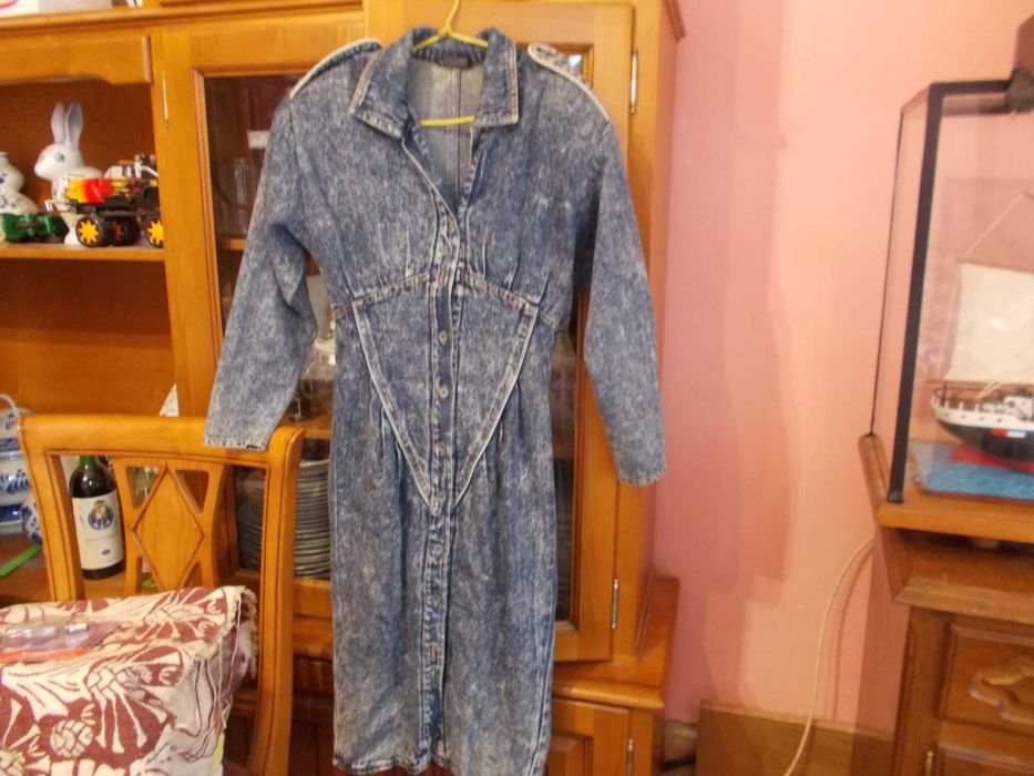 vestido de ganga tamanho 32 marca spindrift kawaii