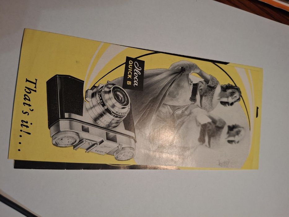 Maquinas fotográficaa vintage analógicas folhetos