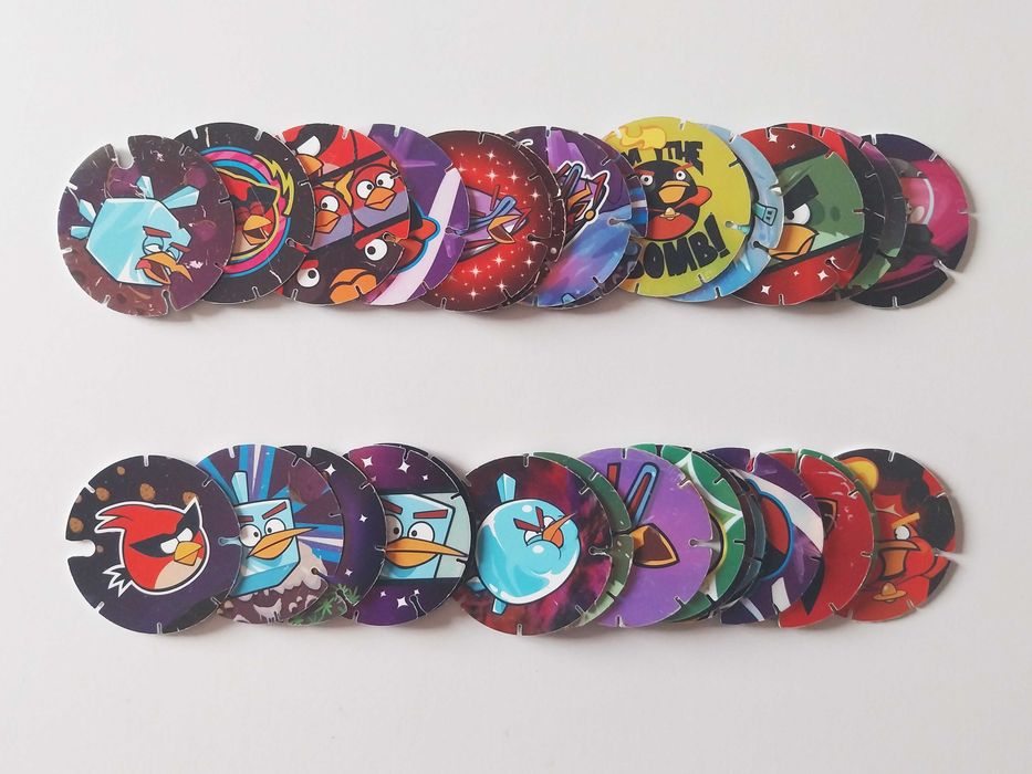 29 tazos (26 diferentes) ANGRY BIRDS SPACE | Chipicao lote ou venda a vulso