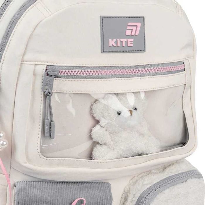 New.Рюкзак Kite Education teens Iconic з ведмедиком + подарунок