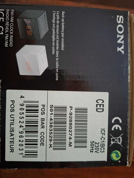Radio OPORTUNIDADE _Despertador Sony_Novo em caixa