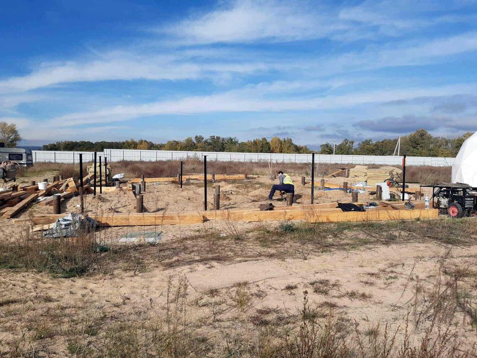 Монтаж гвинтового фундаменту • Сваи винтовые гвинтові палі Геошурупи