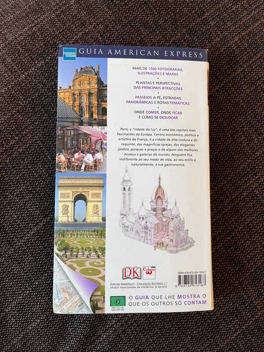 Guia American Express de Paris — em excelente estado