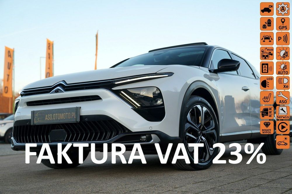 Citroën C5X SHINE blis SKORA acc FUL LED kamery 360 szyberdach el.klapa gry MAX OP