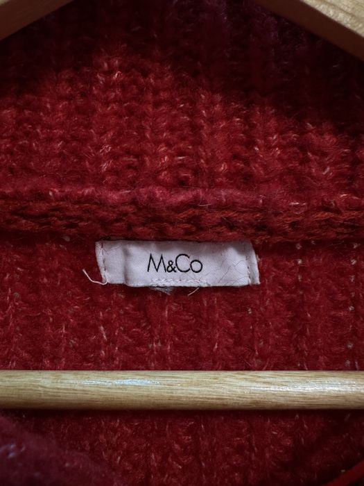 светр теплий червоний M