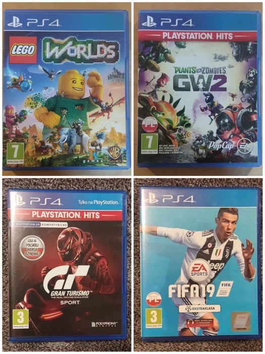Gry PS4- 4 szt.komplet