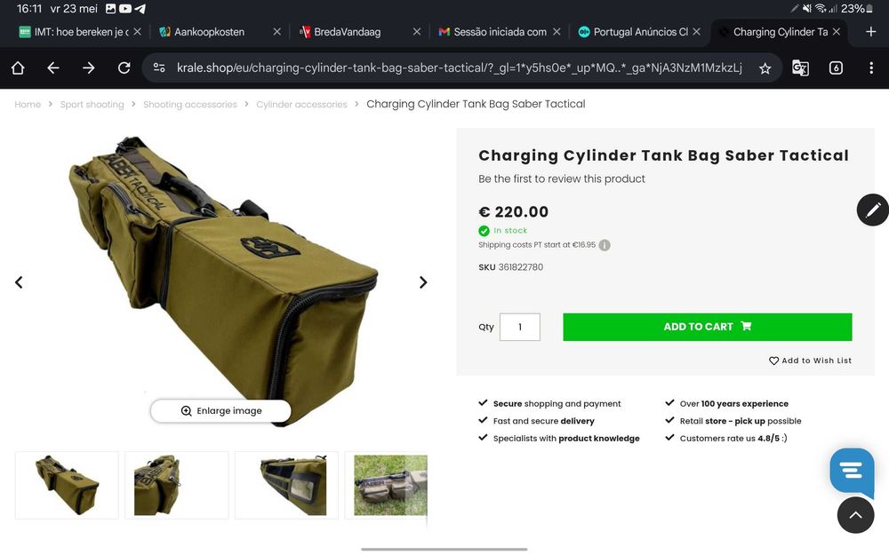 Saber Tactical 9ltr carrying bag NEW