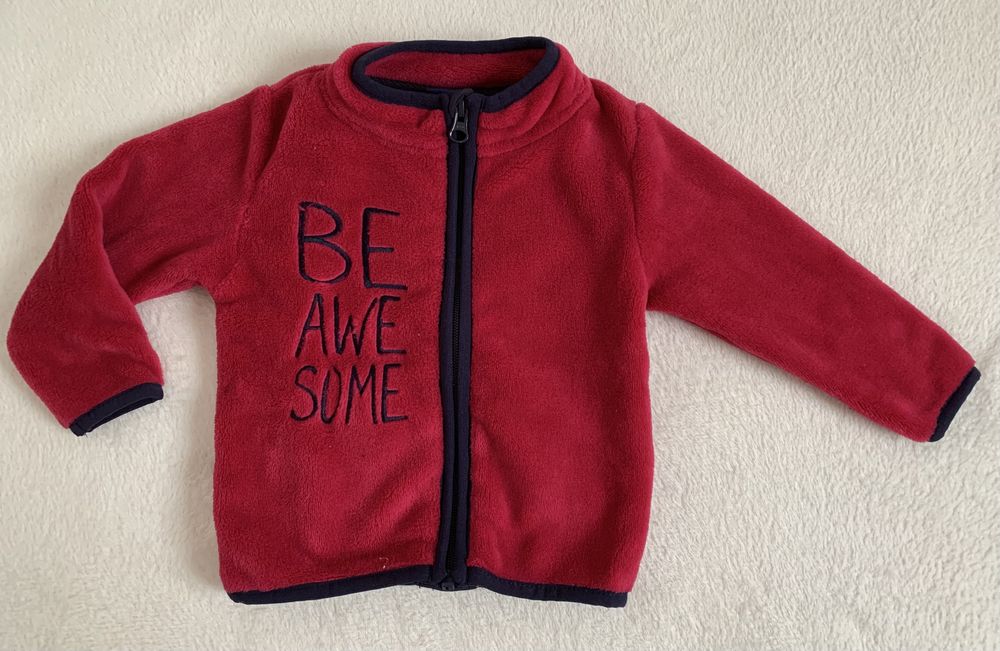 Kurtka i polar, piękny zestaw dla dziewczynki rozmiar 74