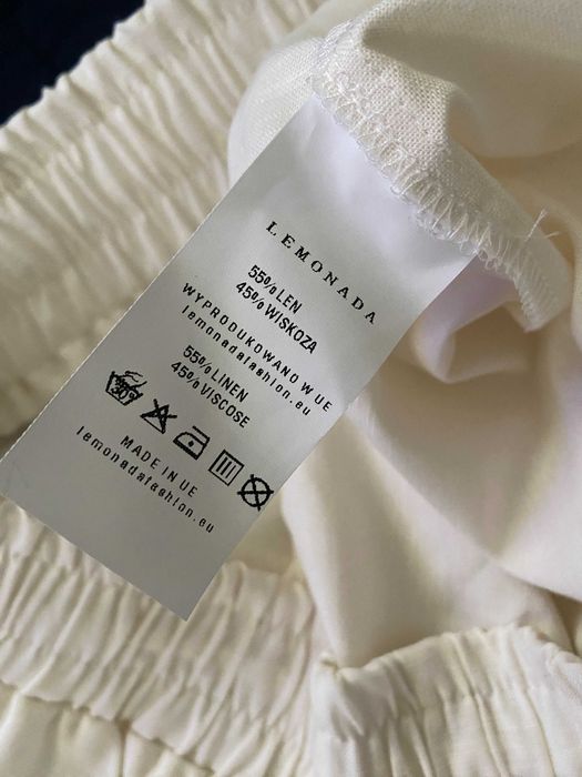 Lemonada nowe spodenki szorty bermudy lniane creme M-L