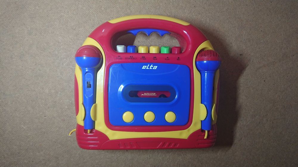 Karaoke dziecięce magnetofon Elta K1231N działa gra, czytaj opis