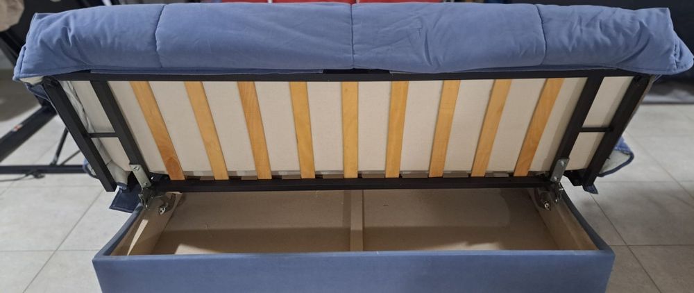 Sofá Cama Azul  180