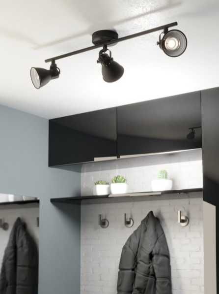 Lampa sufitowa czarna EGLO - SERAS 2