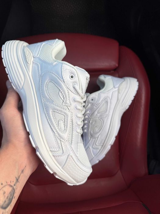 (ОПЛАТА ПІСЛЯ ОГЛЯДУ)Dior B30 x Stone Island All White Діор Б30 х Стон Айленд Білі
