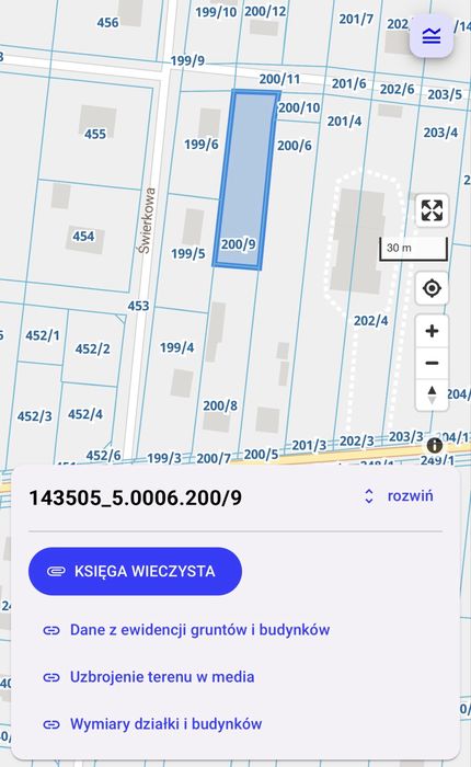 Działka budowlana 1500 m², Leszczydół Nowiny. - Widok 3