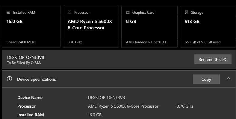 ОЗУ DDR4 16 gb 2400mhz 2x8 Kingston Fury RGB