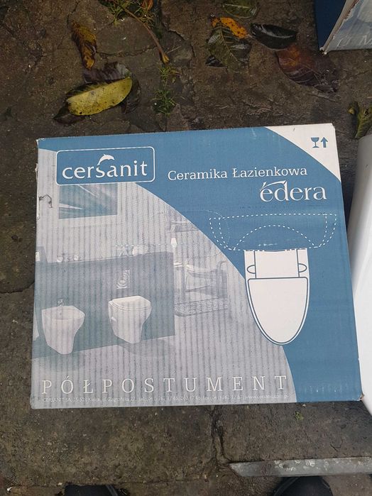 Umywalka Cersanit Edera duża z półpostumentem