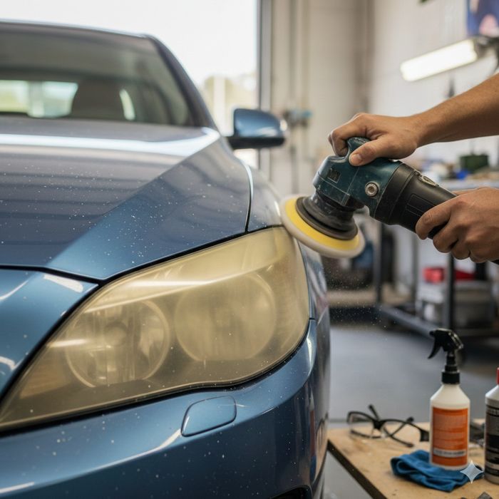 Polimento de faróis