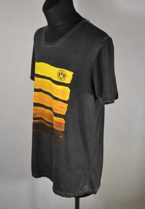 BORUSSIA DORTMUND BVB Koszulka Męska L Oryginalna Tshirt Bawełna