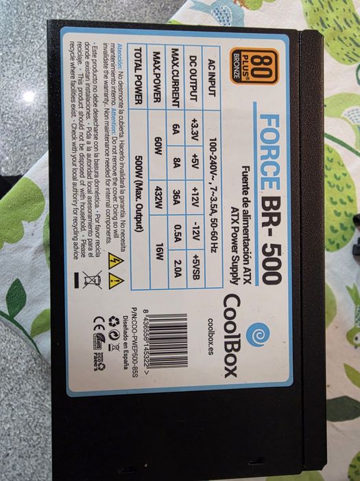 Vendo fonte 500w quase sem uso