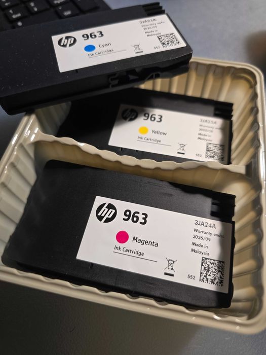 HP 963 tinteiros azul vermelho amarelo