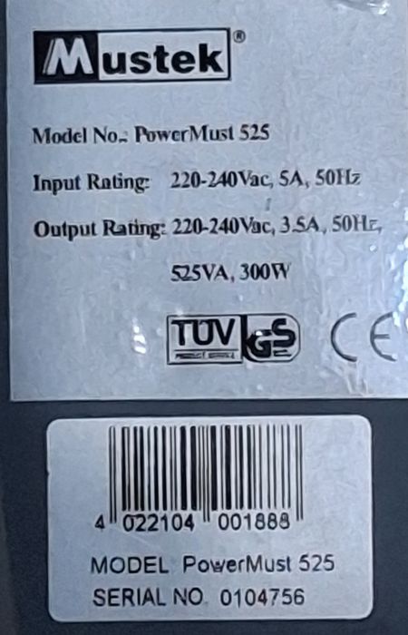 UPS para estabilizar corrente - avariado