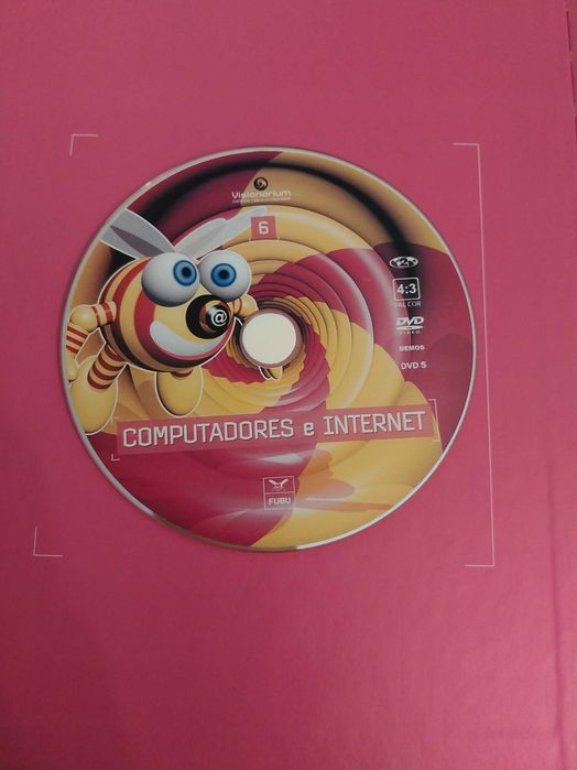Livro pedagógico + DVD "Computadores e Internet", Enciclopédia Multimédia, Odisseia da Ciência (Volume 6)