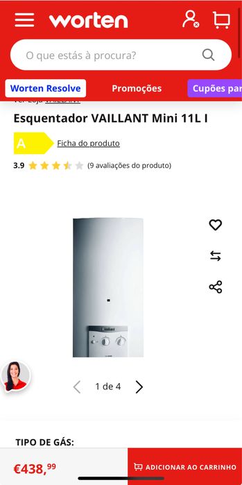 Esquentador vailant mag