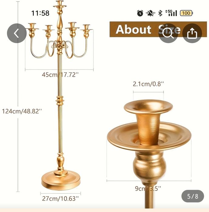 Świecznik bardzo duży