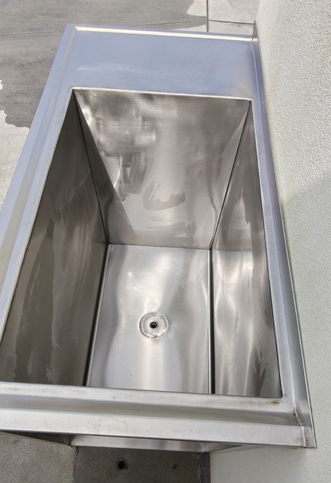 Móvel inox com cuba para hotelaria lavagens gorduras