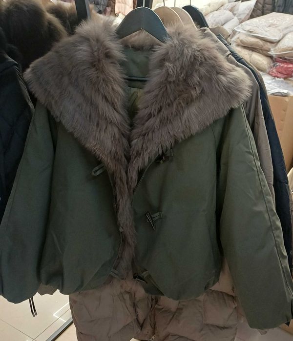 Kurtka puchowa khaki