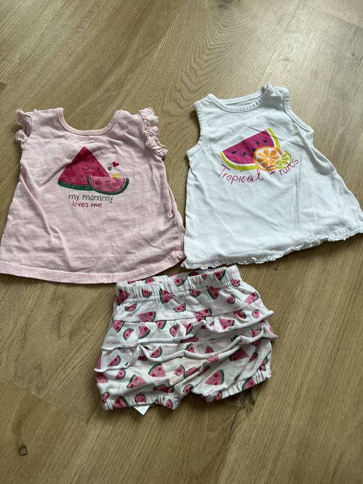 Ubranka letnie niemowlece paczka rozm 68