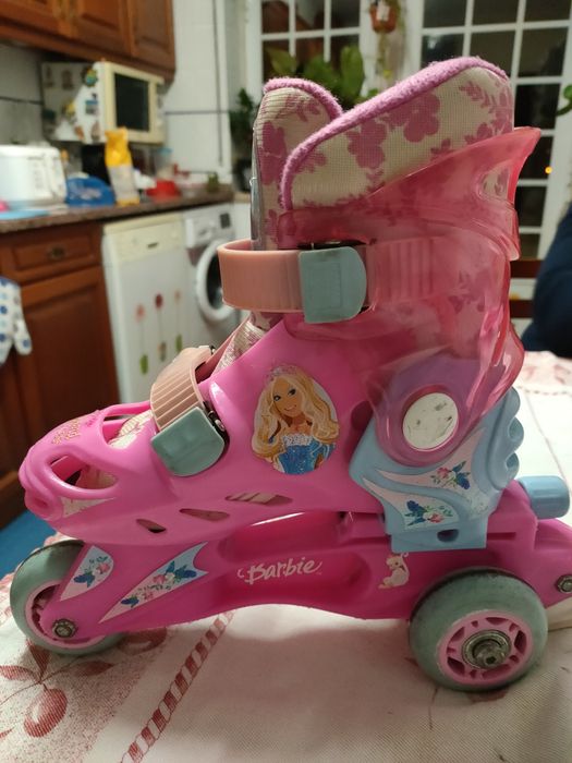 Patins 3 rodas da Barbie