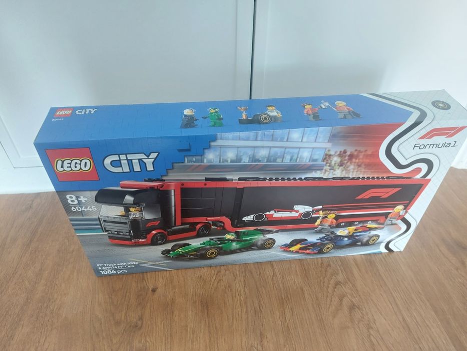 Lego 60445 F1 Truck with RB20 & AMR24 F1 Cars