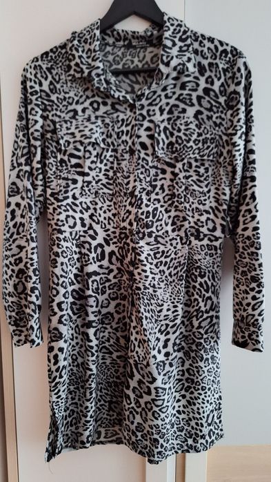 Sukienka, tunika w panterkę, rozmiar S, M