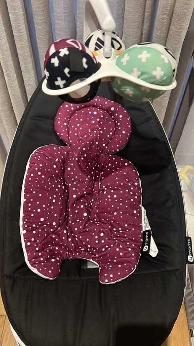Espreguiçadeira Mamaroo 4moms 5.0 + redutor