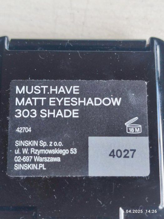 Cień do powiek sin skin 303 shade