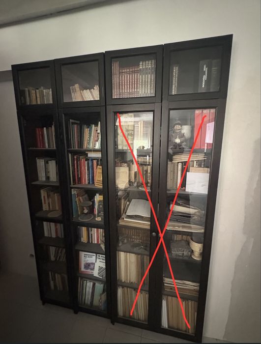 estantes Billy, extensões e portas oxberg