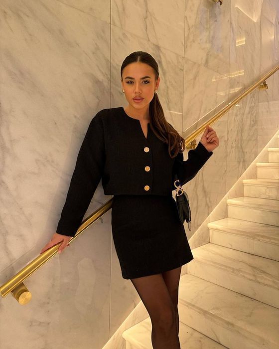 Жакет, мини юбка, укорочений жакет, міні спідниця, піджак