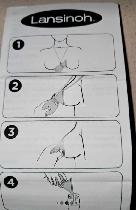 Coletor de Leite Materno Lansinoh em Silicone – Como Novo