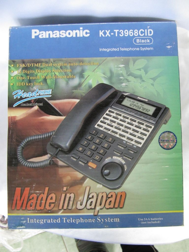 Телефон стационарный кнопочноый Panasonic KX-T3968 Япония, новый: 650 грн.  - Стационарные телефоны Плоское на Olx