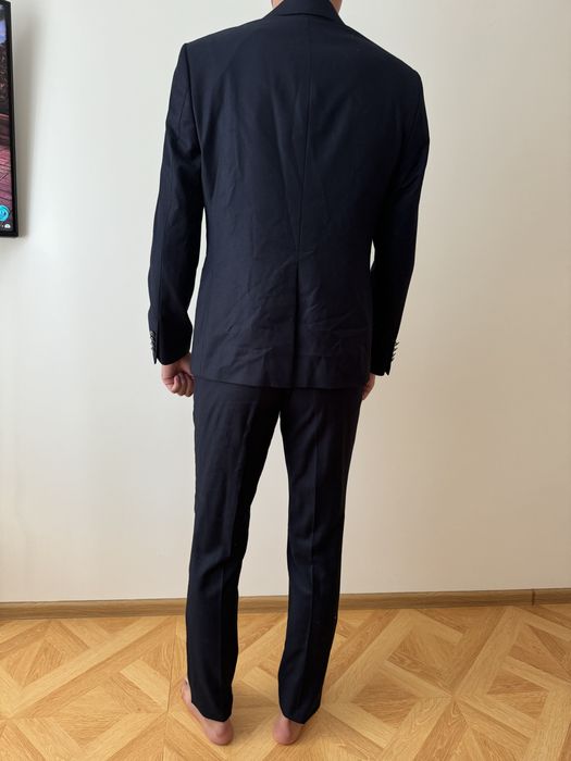 Костюм класичний чоловічий трійка синього кольору