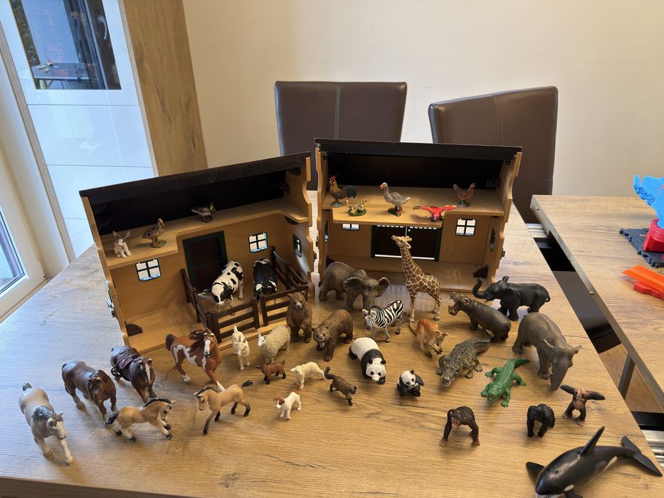 Ogromny zestaw Schleich– 40 figurek + domek / farma