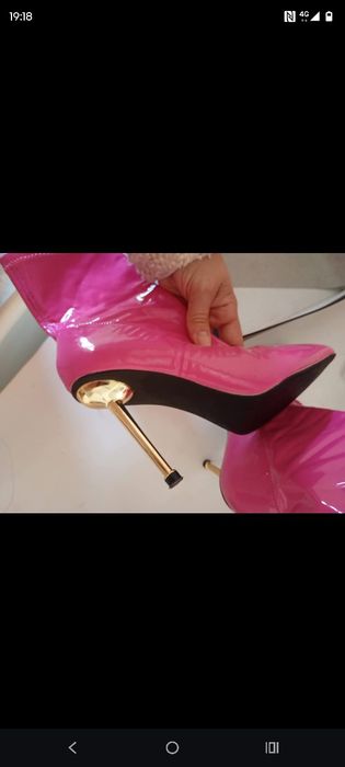 Botins Pink 36.     .