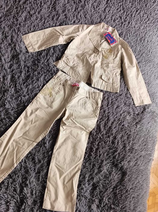 Komplet dziewczęcy garnitur 104 nowy