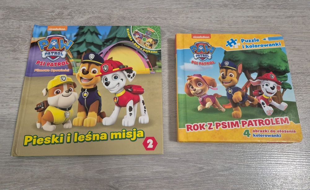 Psi Patrol zestaw książeczek z puzzlami Paw Patrol pieski Marshall