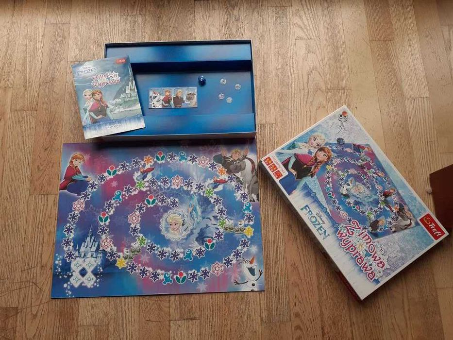 Zimowa wyprawa Anna Elsa FROZEN gra planszowa TREFL