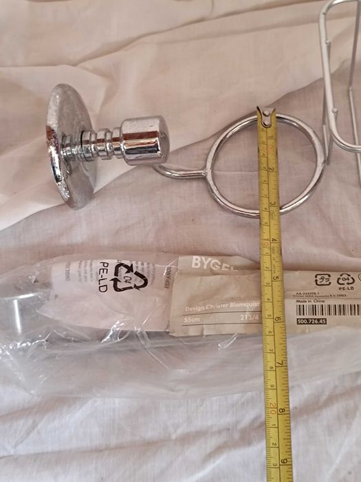 Conjunto em inox de 3 peças para WC