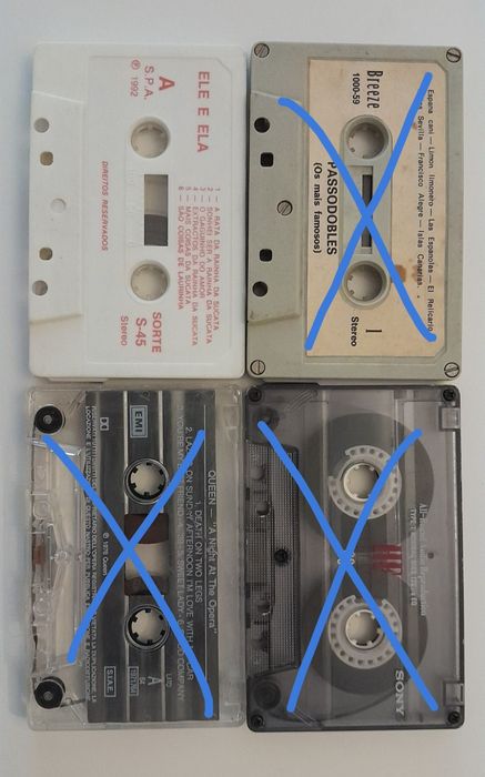 Various old cassettes428829155084871681